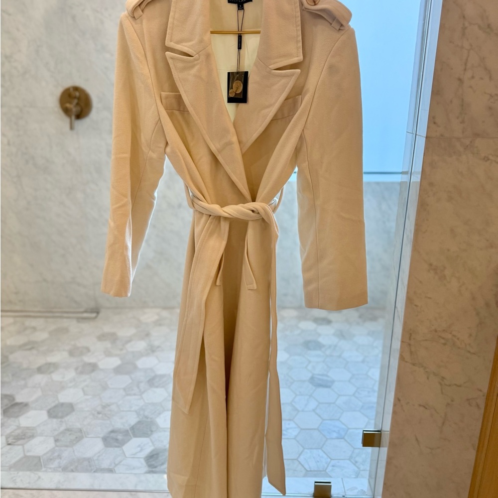 Elegant Cream Women's Coat